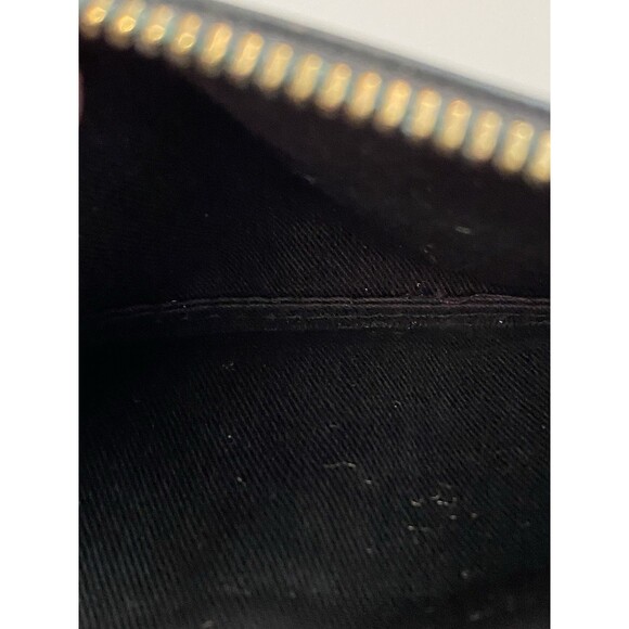 Fossil Black/White/Red Zebra Stripe Leather Wallet EUC - Picture 6 of 6